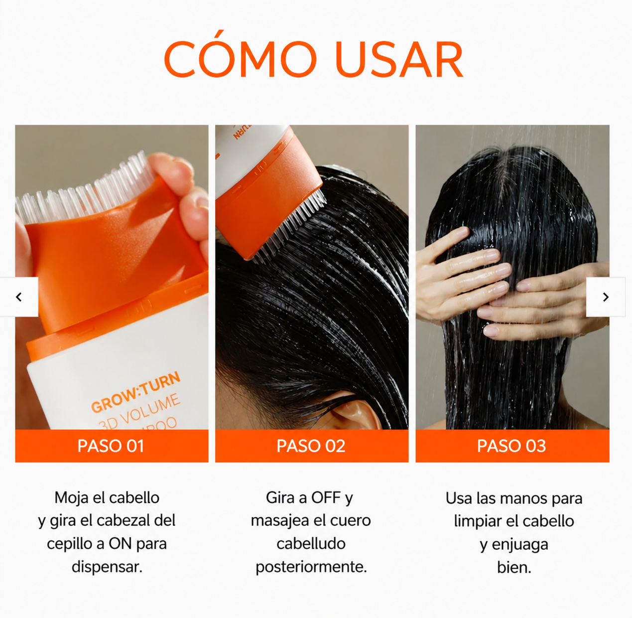 Champú coreano capilar con cepillo - 200ml