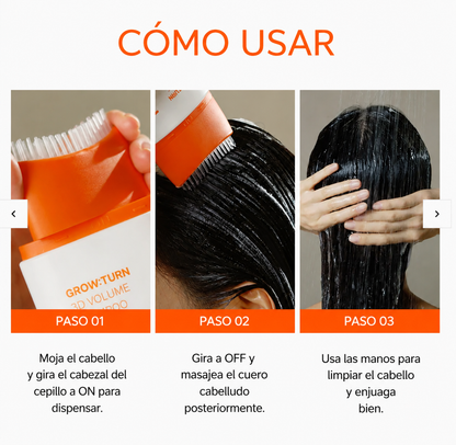 Champú coreano capilar con cepillo - 200ml
